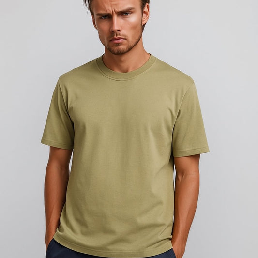 Oversized T-Shirt Solid - Gold Yellow