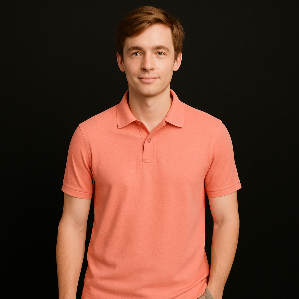 Dusk Pink Cotton Polo T-Shirt