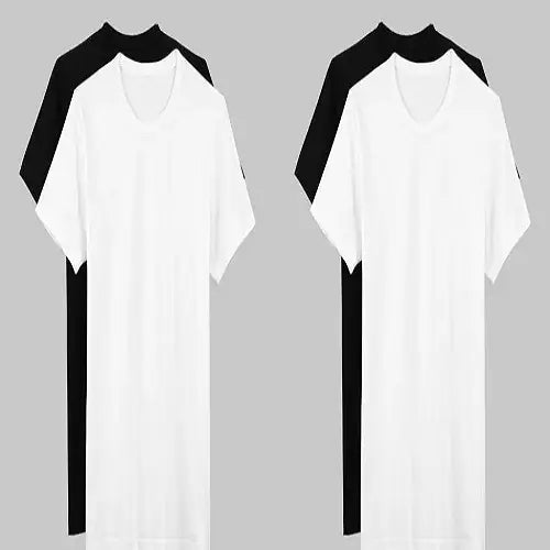 Round Neck White T Shirt Combo of 2